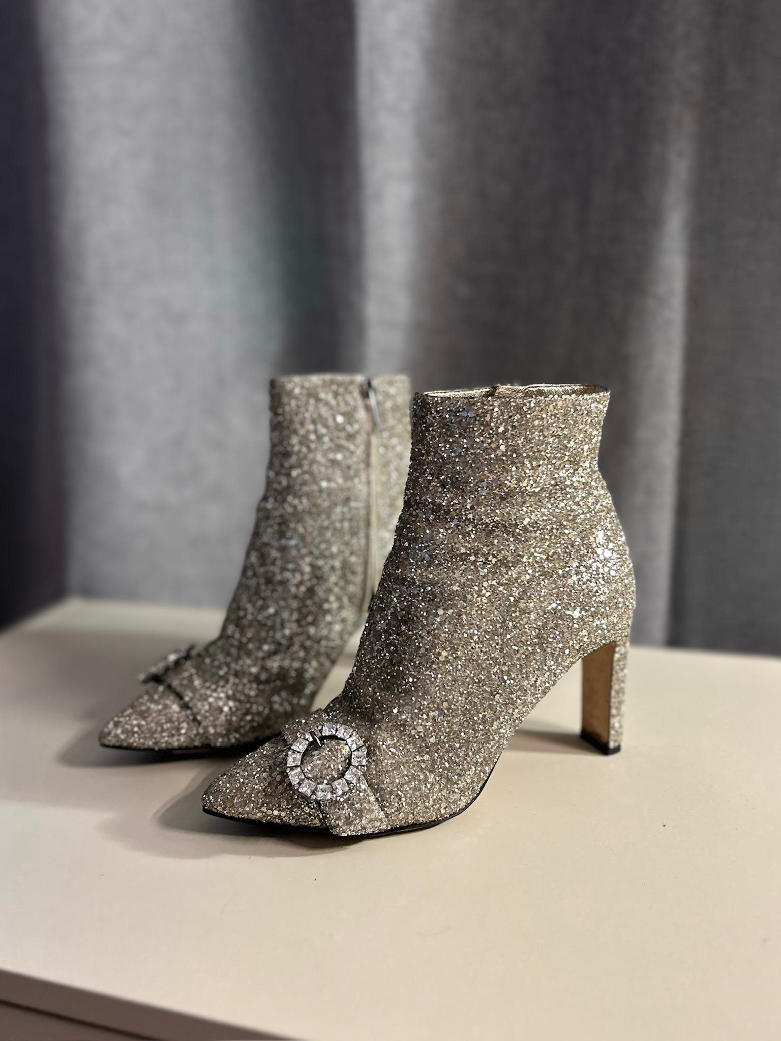 Bottines à talons pailletées P36.5