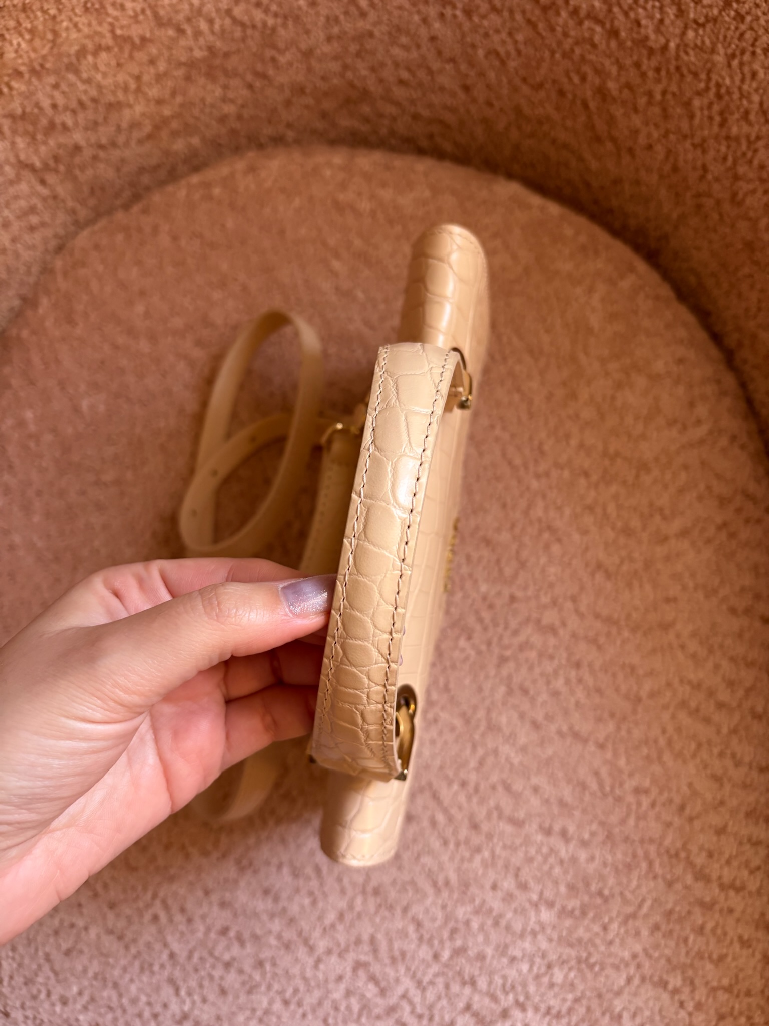 Petit sac effet croco. – Image 9