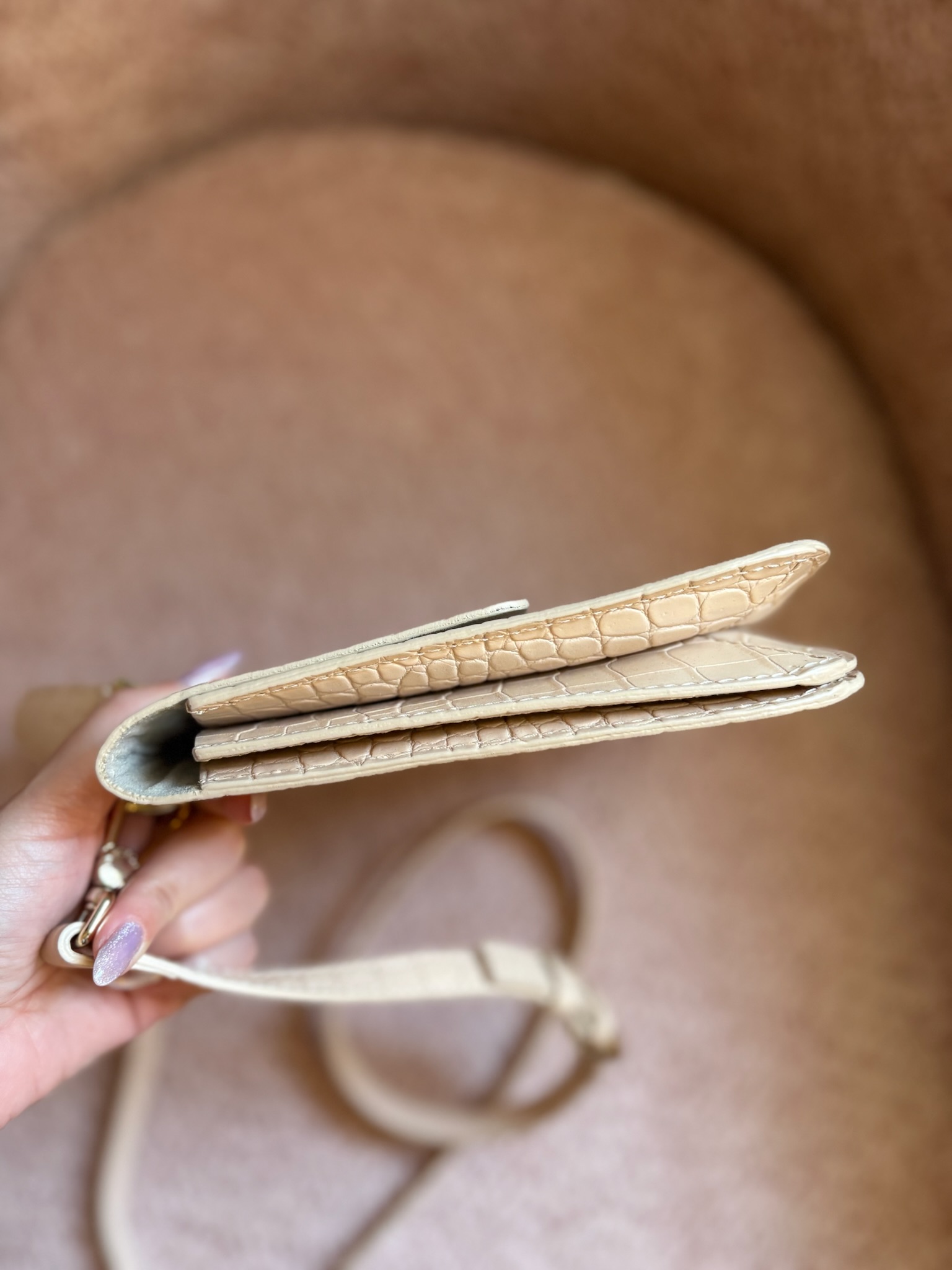 Petit sac effet croco. – Image 3