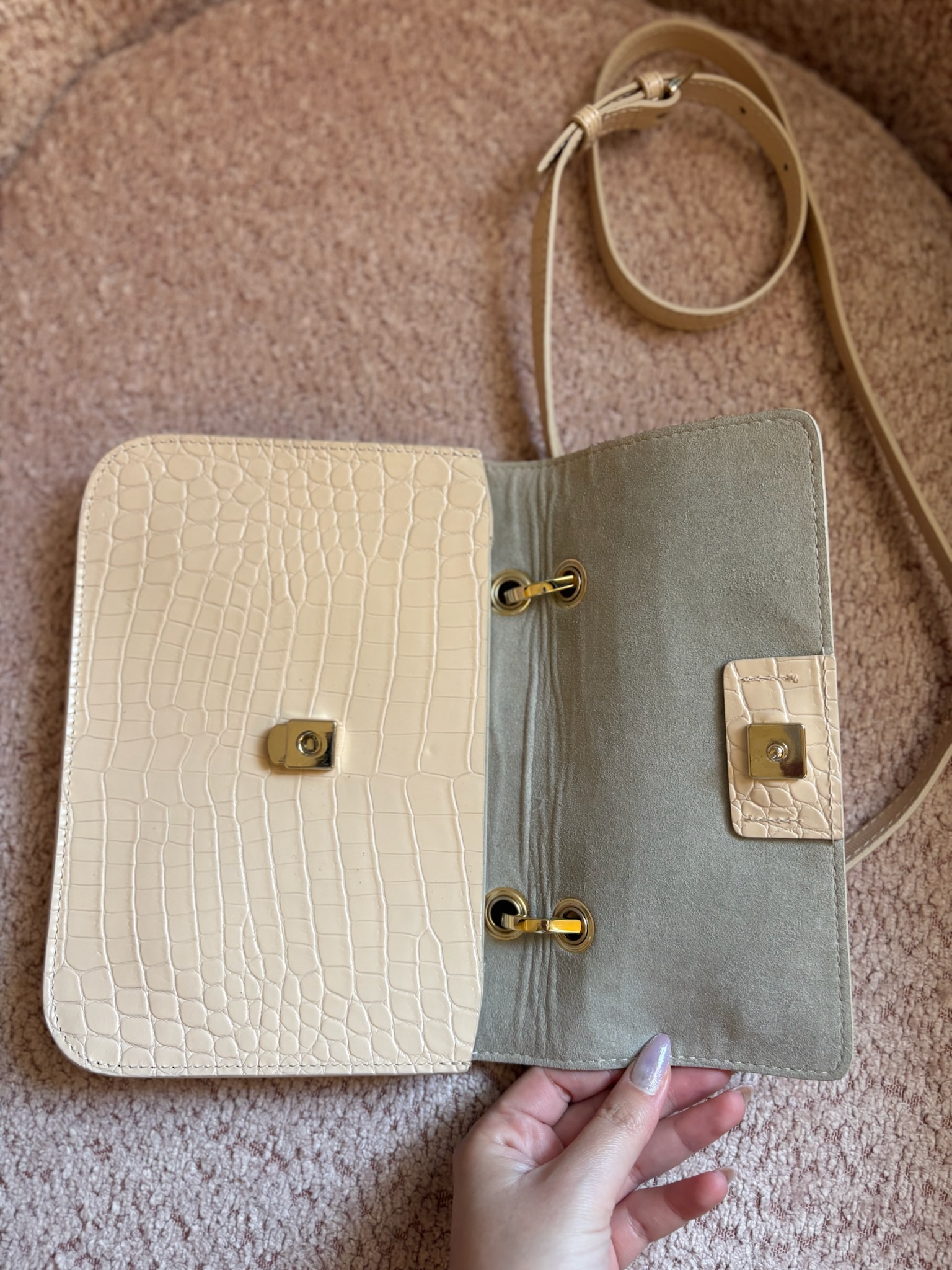 Petit sac effet croco. – Image 6